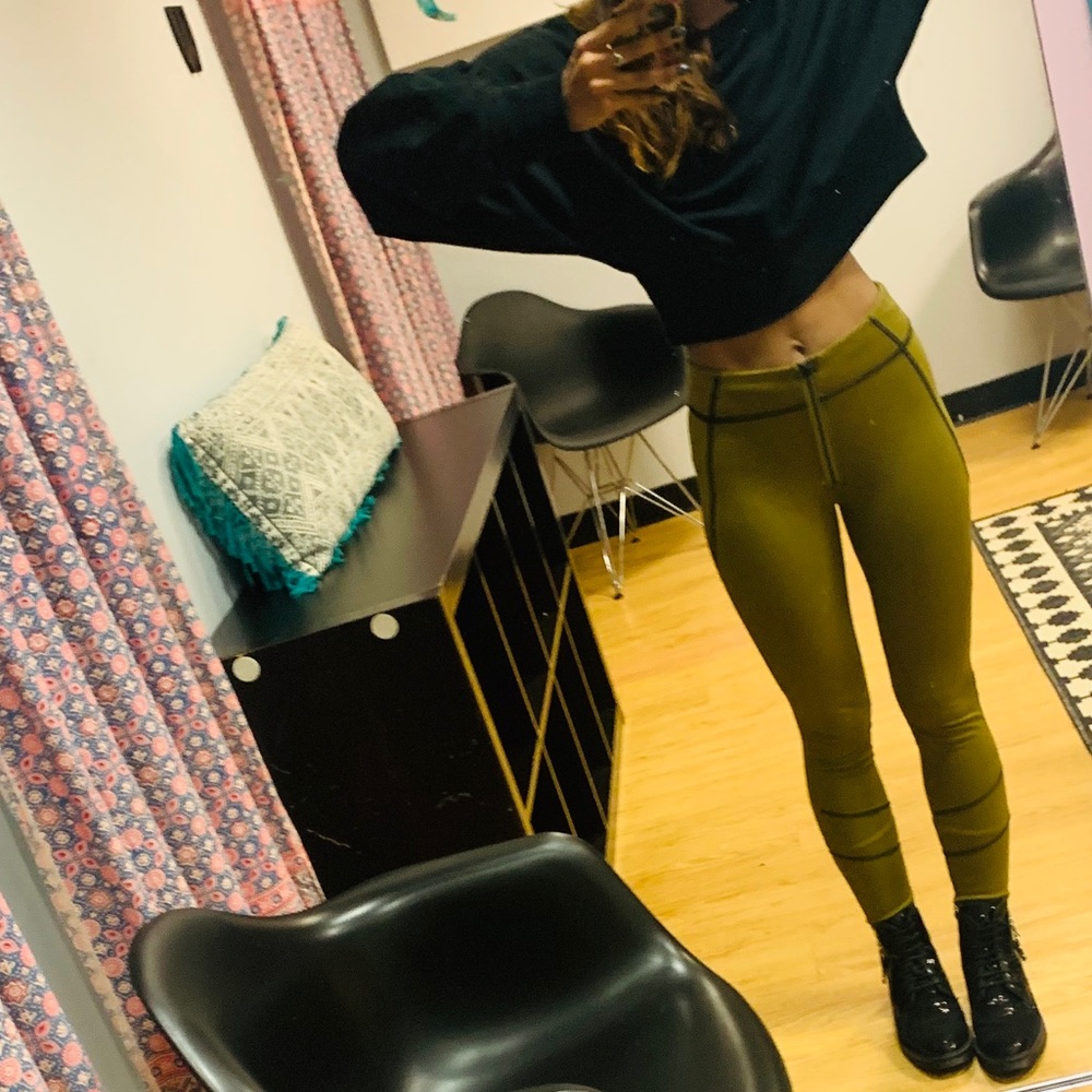 Silence + Noise Khaki Olive Pants